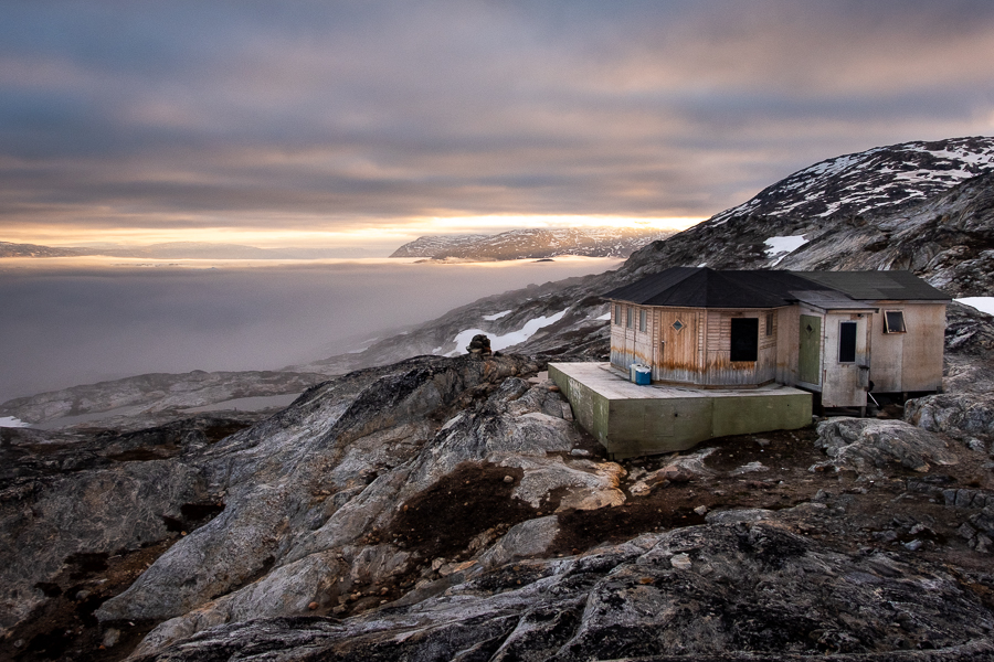 Sunrise over the Sermilik Fjord near Tiniteqilaaq - East Greenland