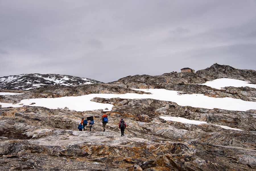 Hike to our hut in Tiniteqilaaq - East Greenland