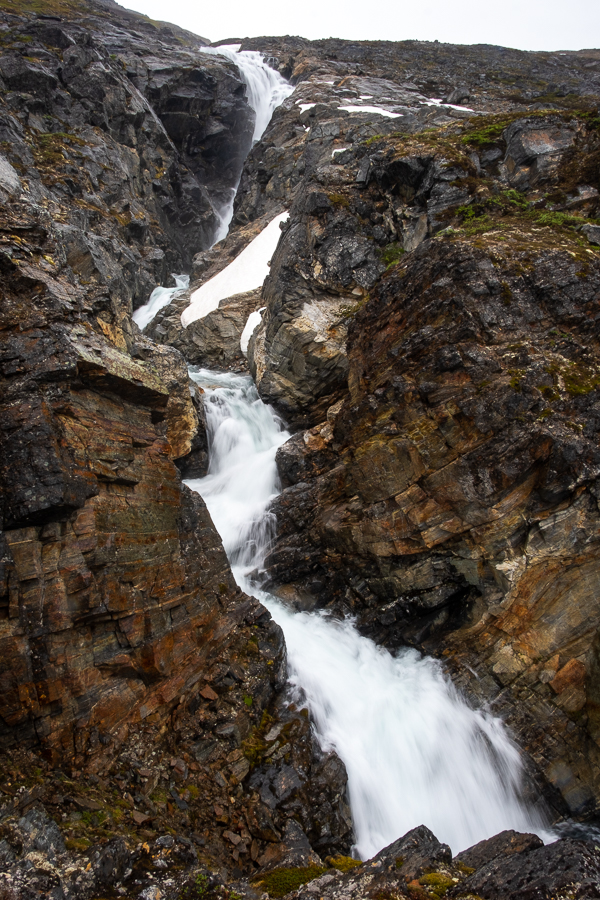 Unnamed waterfall near Kuummiut, East Greenland