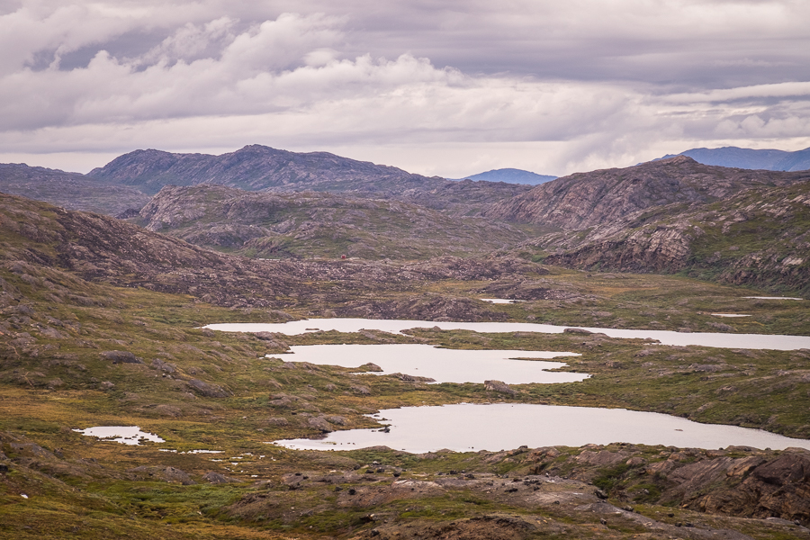 First view of the Ikkattooq Hut - Arctic Circle Trail - West Greenland