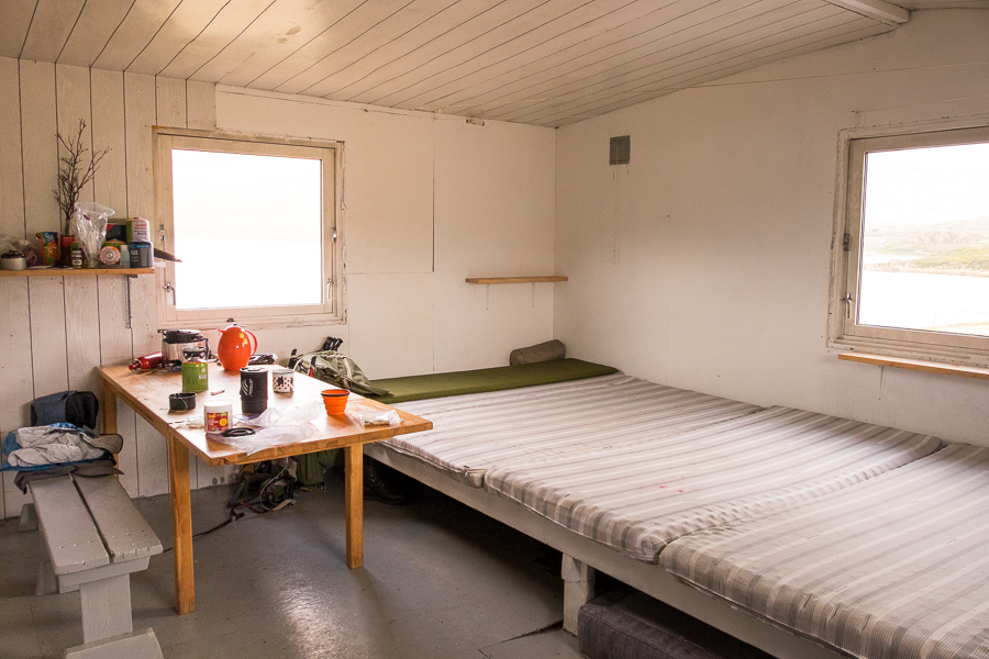 Interior of Kangerlusarsuk Tulleq Nord Hut - Arctic Circle Trail - West Greenland