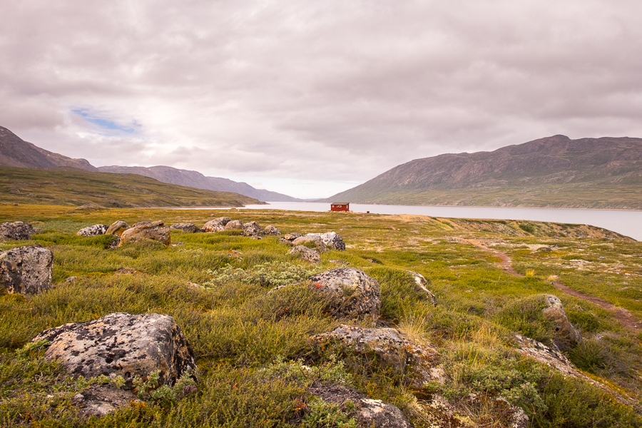 Approaching Kangerlusarsuk Tulleq Nord Hut - Arctic Circle Trail - West Greenland