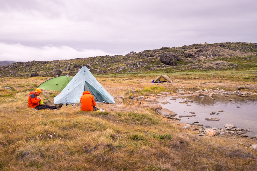 Our campsite at the end of Day 1 of the Arctic Circle Trail - West Greenland