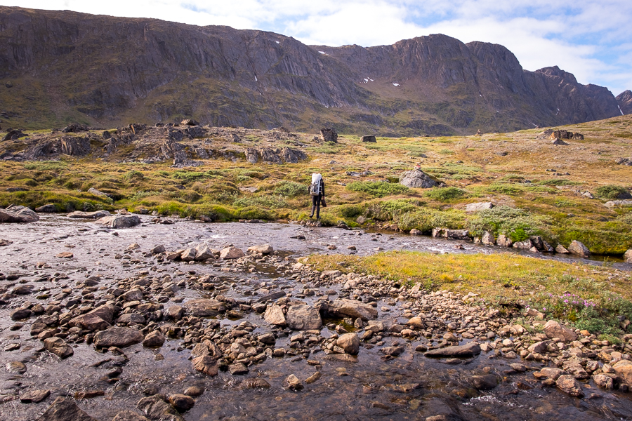 Final river crossing - Day 8 of the Arctic Circle Trail - West Greenland