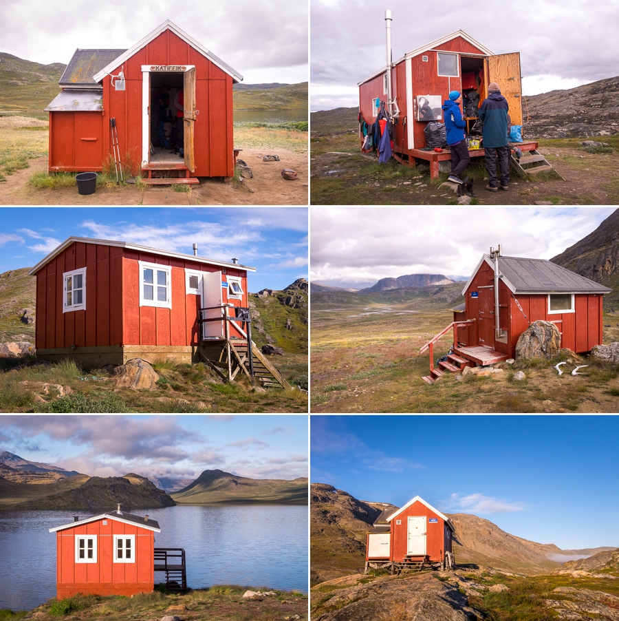 Views of some of the huts along the Arctic Circle Trail - West Greenland