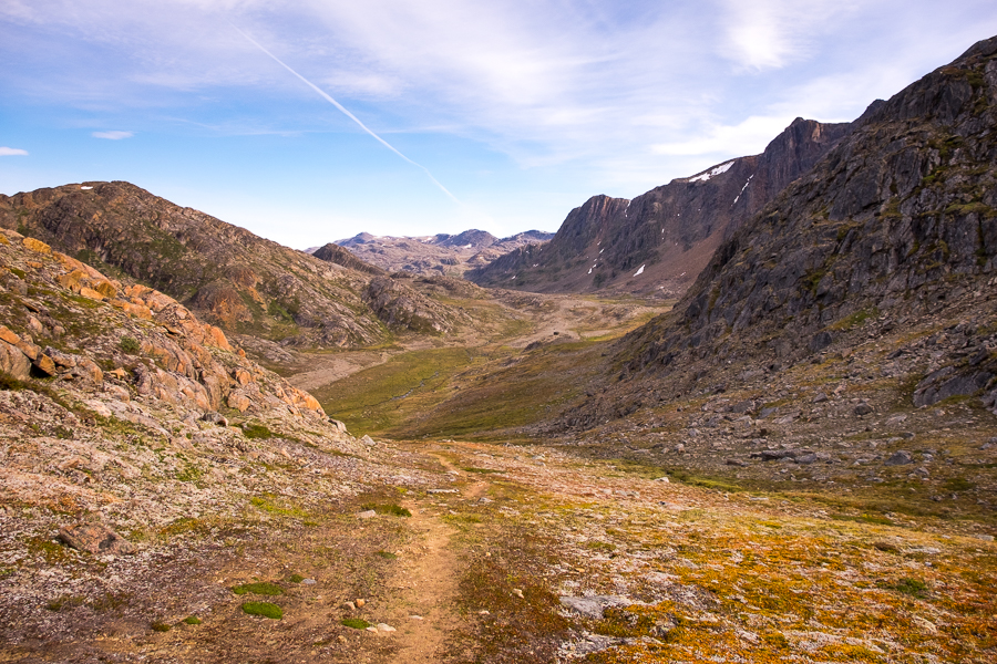 Trail coming up from the Arctic Circle Trail - Nasaasaaq mountain - Sisimiut, West Greenland