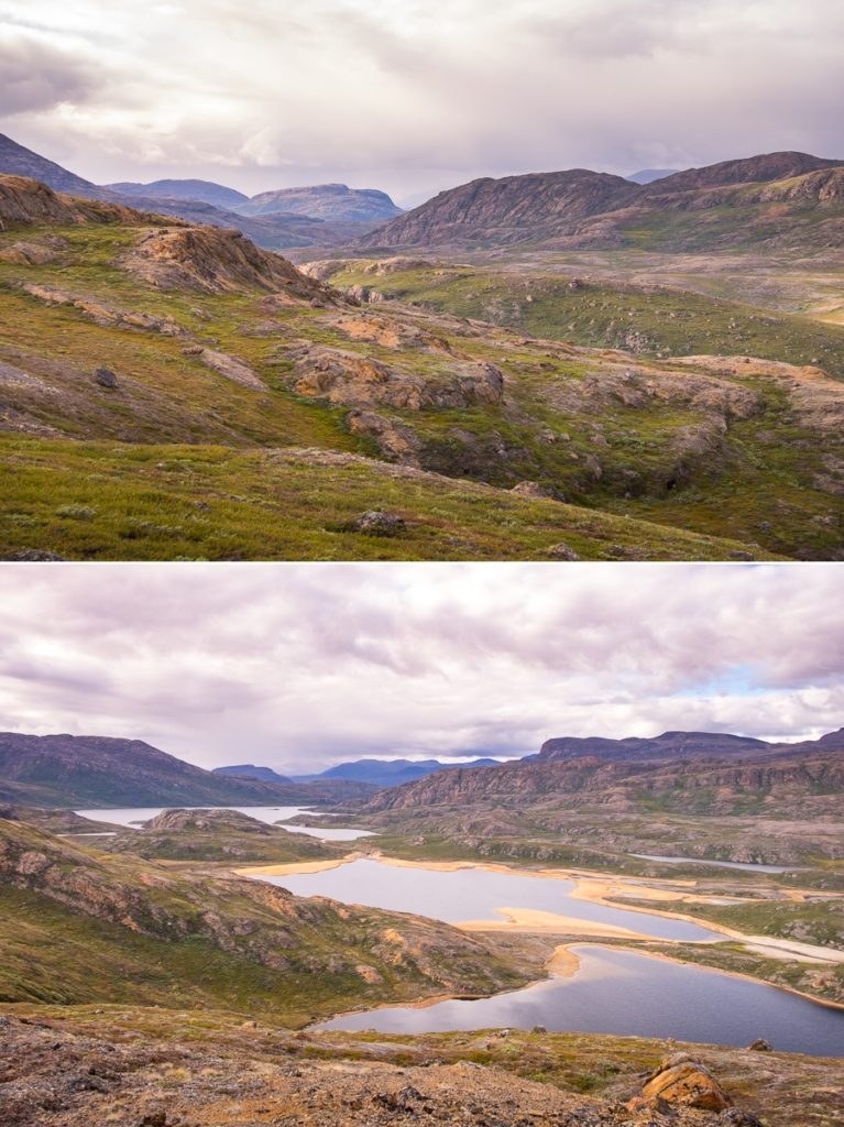 Views around the Taseeqqap Saqqaa range from the ridge - Arctic Circle Trail - West Greenland