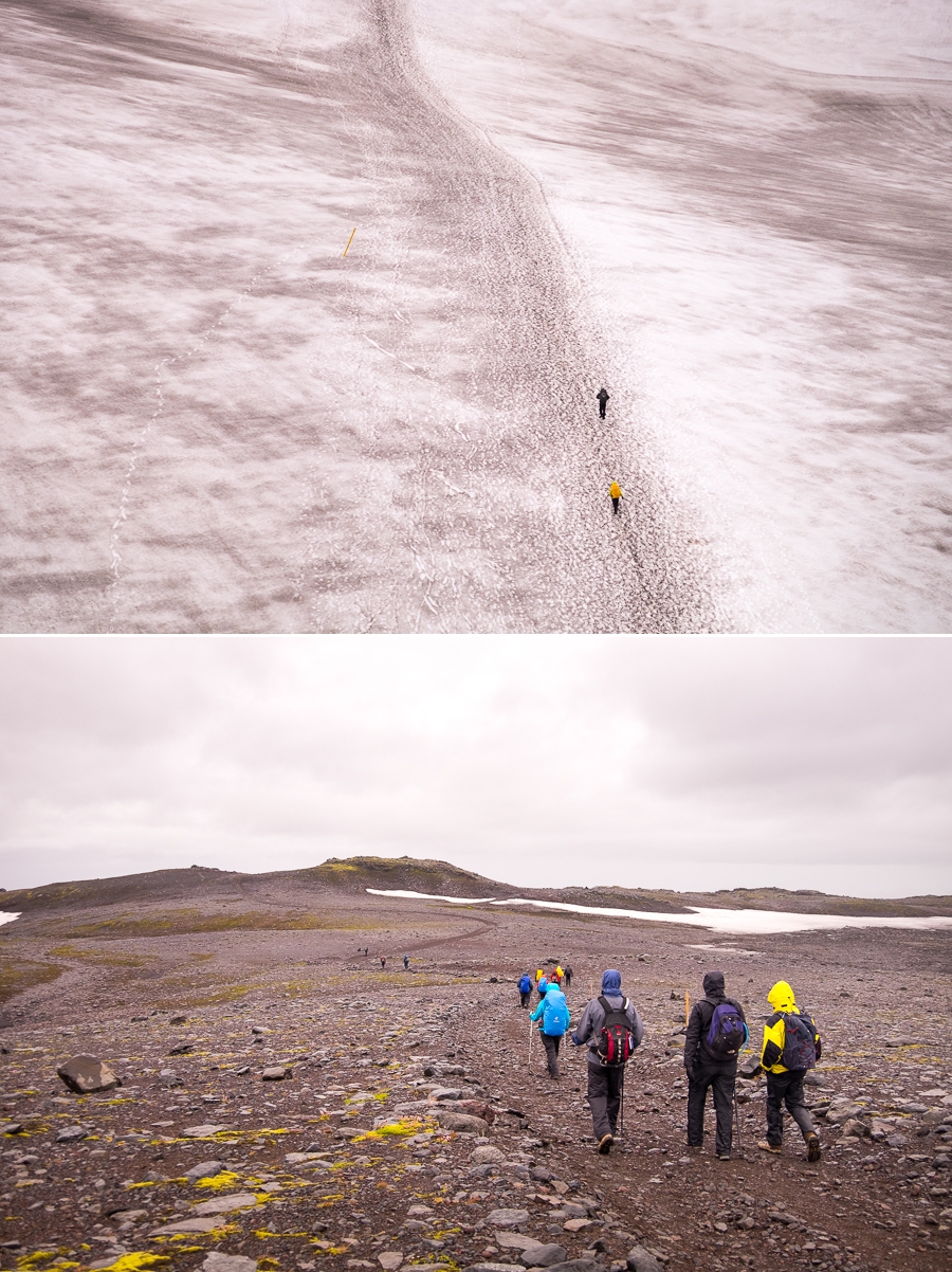 Desolate landscape at the start of Day 7 hike - Laugavegur Fimmvörðuháls Trail - Icelandic Highlands