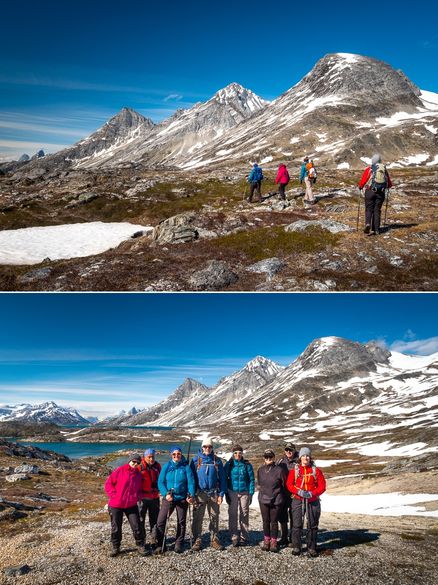Hiking along the Kuummiut fjord - East Greenland