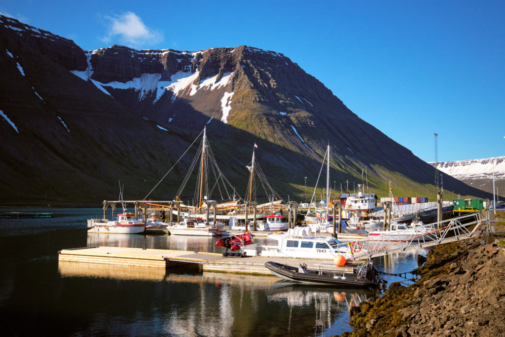 boats in Ísafjörður harbour