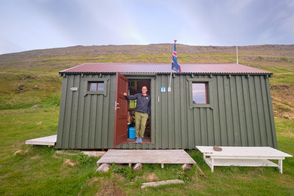 Ranger at the rangers station at Hornvík campsite - Hornstrandir - Iceland