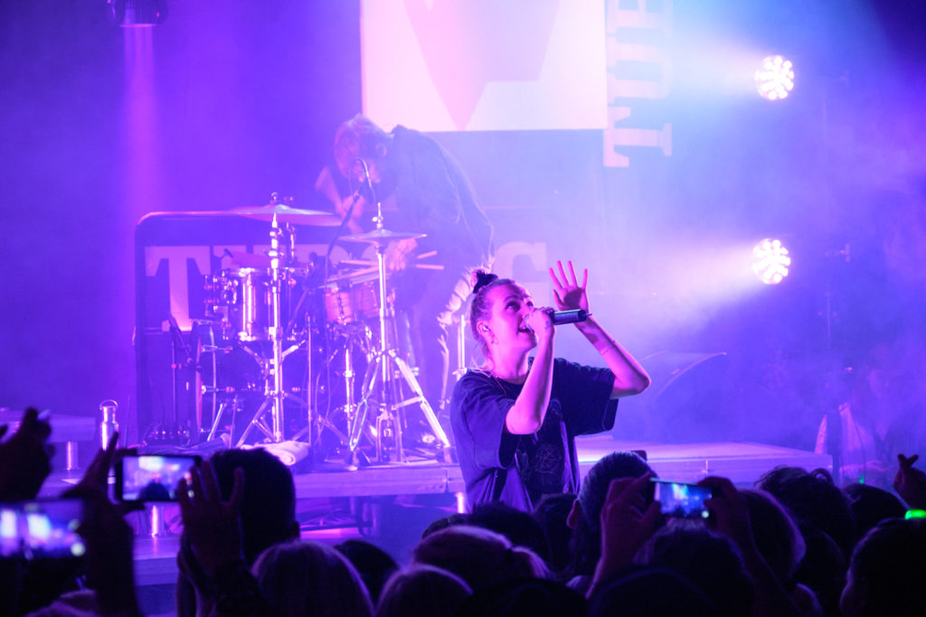 MØ performing at the Akisuanerit Festival in Nuuk 2019