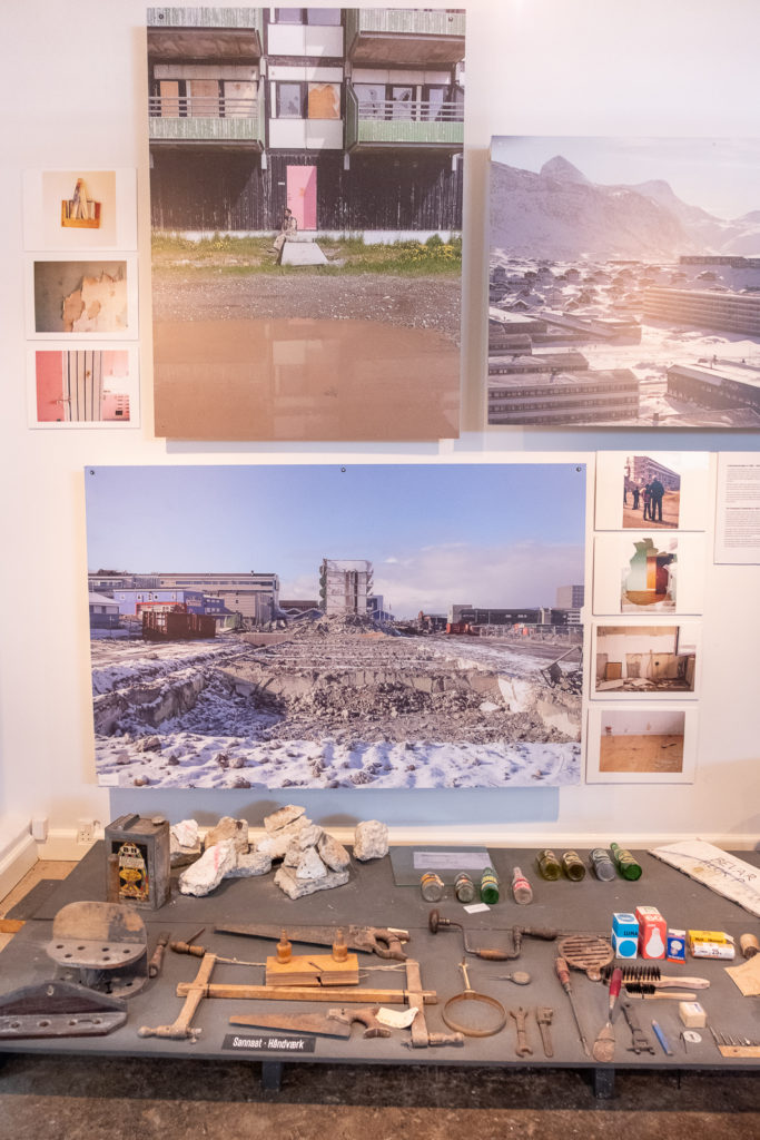 Part of the exhibition about Block P in Nuutoqaq - Nuuk's local museum
