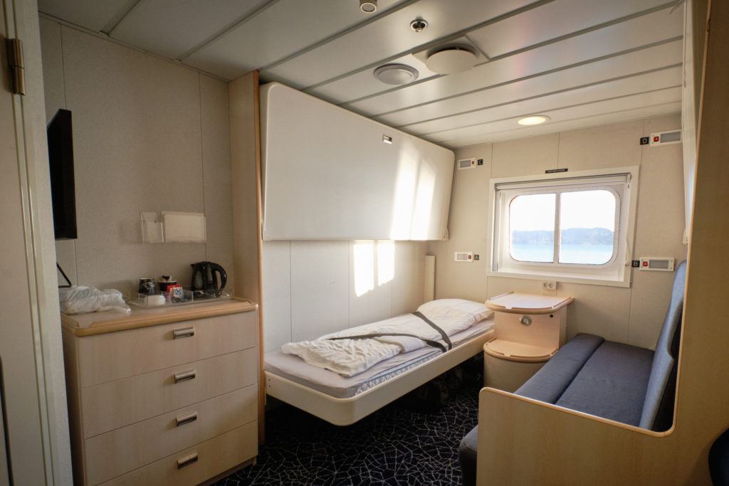 My cabin on board the Sarfaq Ittuk Passenger Ferry - West Greenland