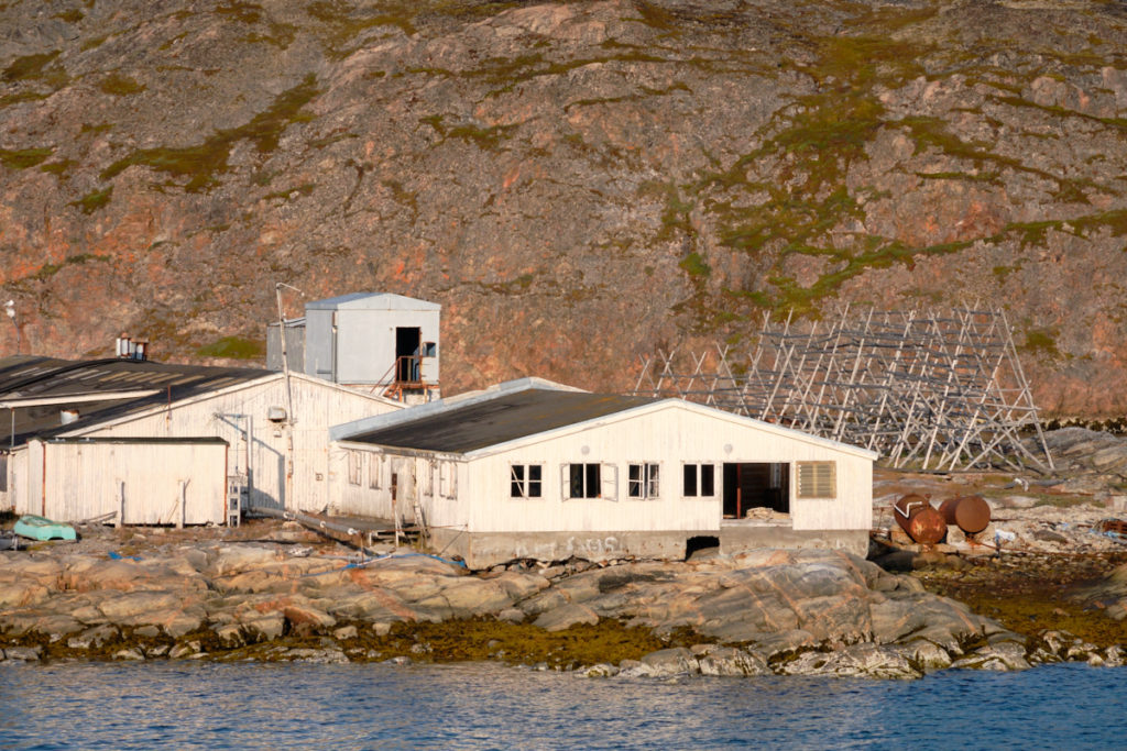 Abandoned fish factory in Aasiaat harbour  - Sarfaq Ittuk - West Greenland