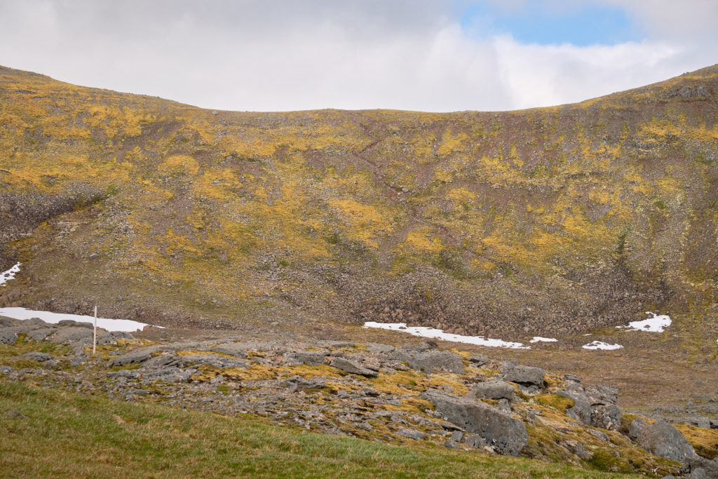 Final climb to the pass between Hornbjargsviti and Hornvik - Hornstrandir -Iceland