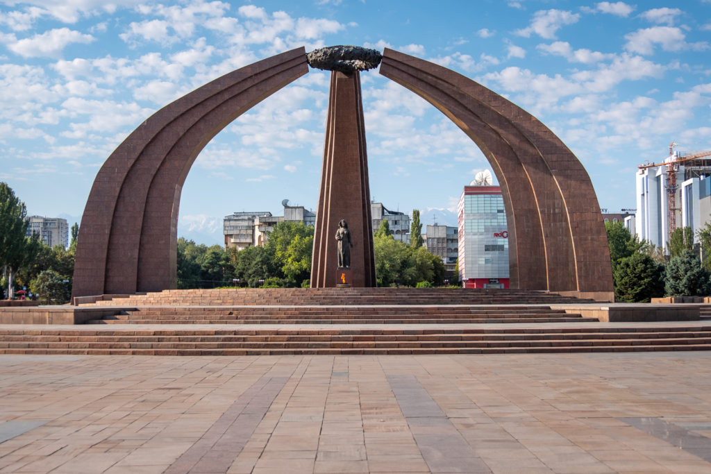 Victory Monument wide view - Bishkek, Kyrgyzstan