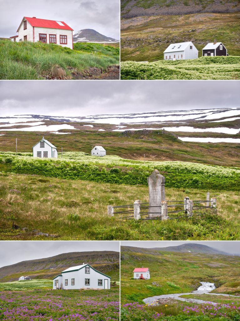 Some of the buildings of Hesteyri - Hornstrandir - Iceland