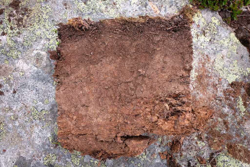 peat - used for burning in Greenland