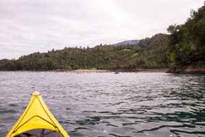 Approaching Isla Llancahué campsite