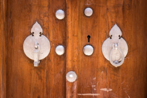 Male and female door knockers - Yazd - Iran