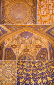 Tilla-Kari Mosque detail - The Registan - Samarkand - Uzbekistan