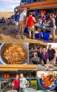 Cooking on an overland tour