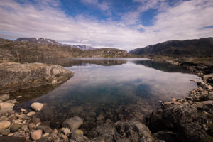 One of the many beautiful lakes you pass on the Narsarsuaq Glacier hike on the way to the viewpoint - South Greenland