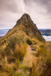 The slightly lower Fuya Fuya peak as seen from the saddle point. Near Otavalo, Ecuador