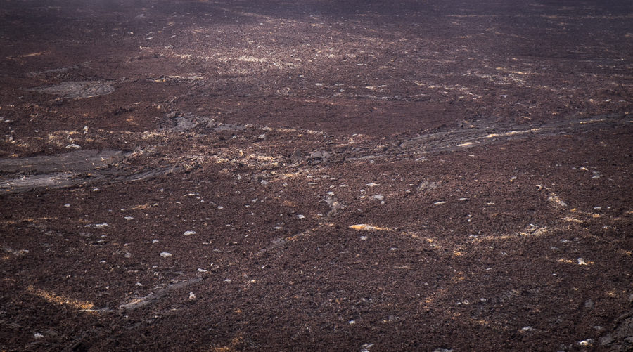 Patterns in the solidified lava of the floor of the Sierra Negra caldera - Galapagos