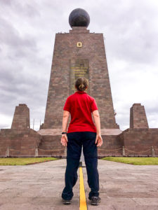 me at the Mitad del Mundo - Quito - Ecuador