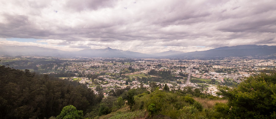 Vista from the start of the trail up Volcán Ilaló