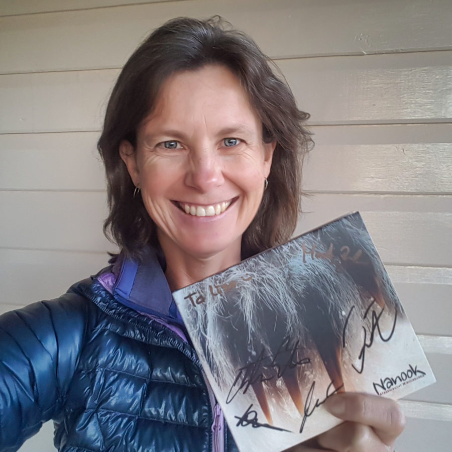 Me with my copy of Nanook's Ataasiusutut Misigissuseq CD