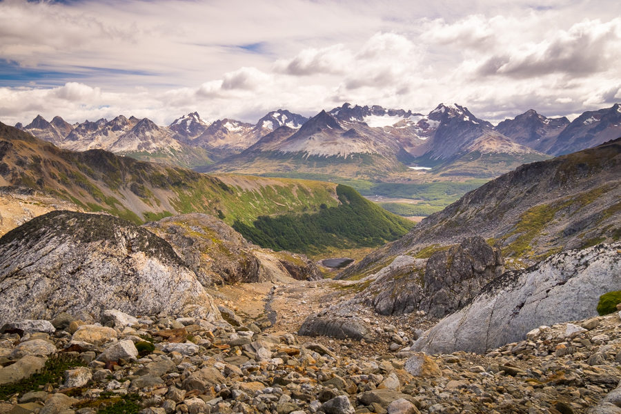 View back into the Valle de Olum - Ushuaia - Argentina