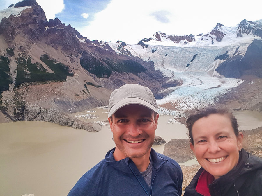 Brock and I at Laguna Cerro Torre - El Chaltén - Argentina