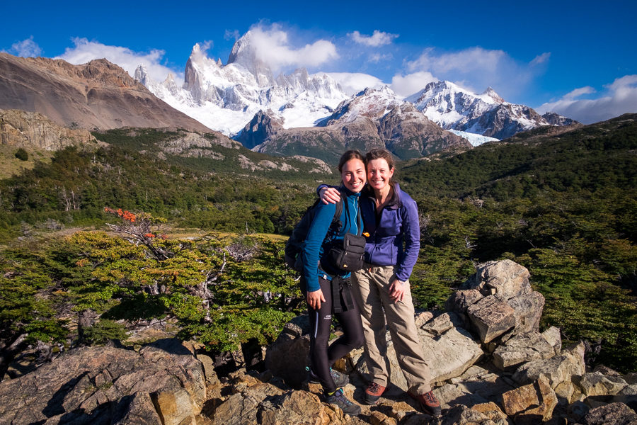 Mathilde and I at the Mirador Cerro Fitz Roy - El Chaltén - Argentina