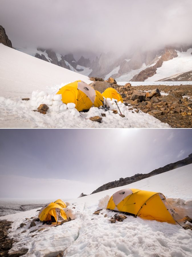 Circo de los Altares camp - South Patagonia Icefield Expedition - Argentina