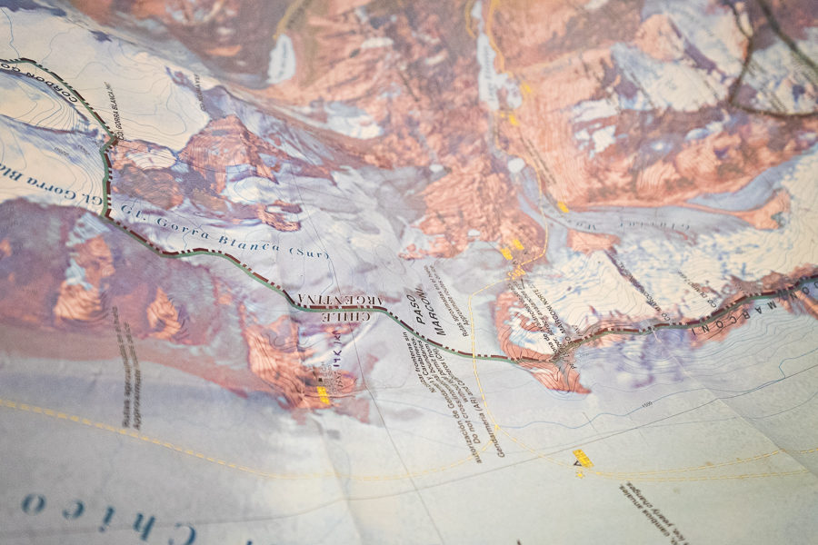 Map of part of the South Patagonian Icefield Expedition