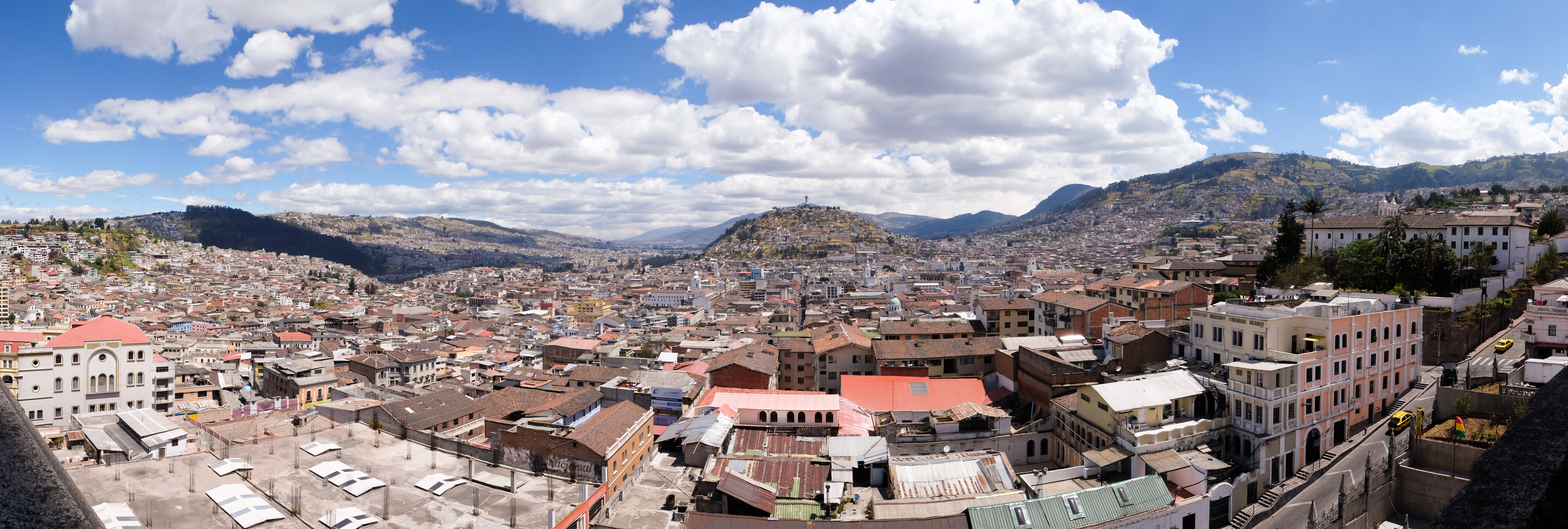 Panoramic View of the Historic Center of Quito from the Basilica