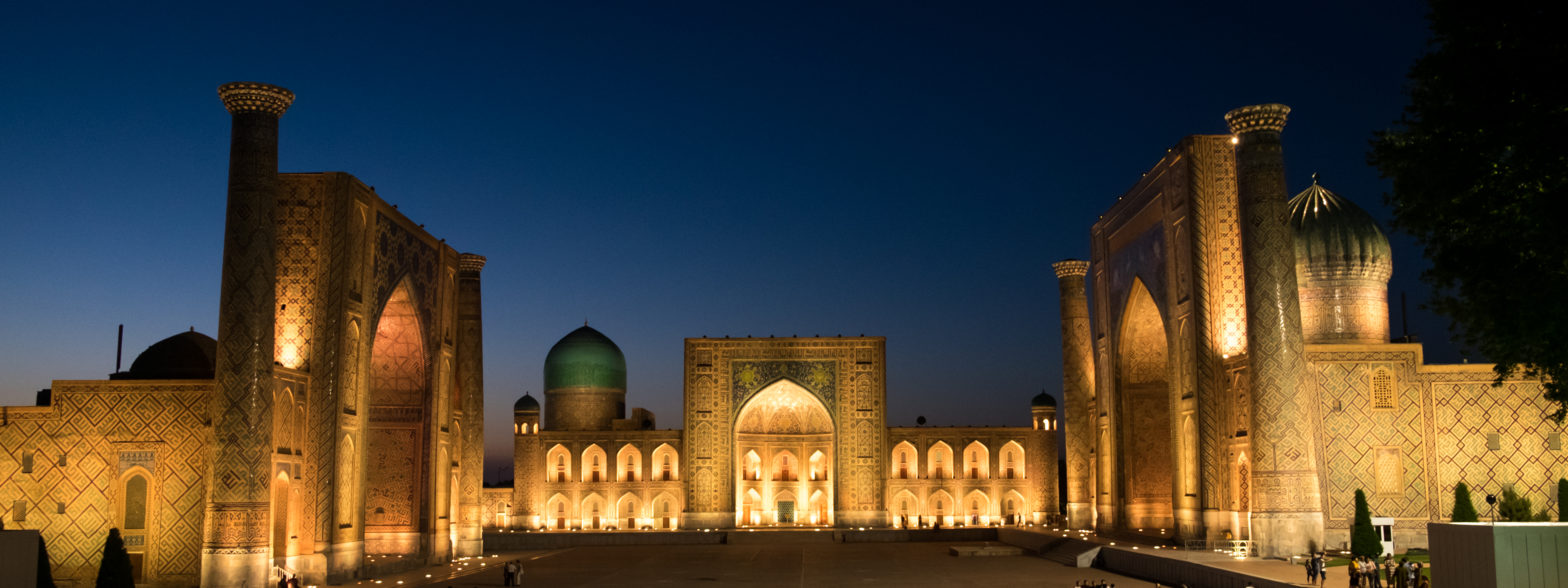 Registan at night - Samarkand - Uzbekistan