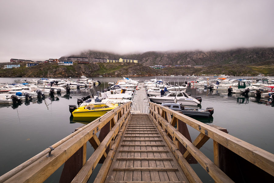 The ramp down to where Jan's boat was docked in Sisimiut Harbour - West Greenland