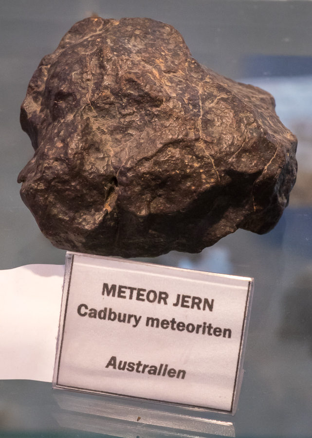 Meteorite from Australia on display at the rock and mineral collection in Sisimiut, West Greenland