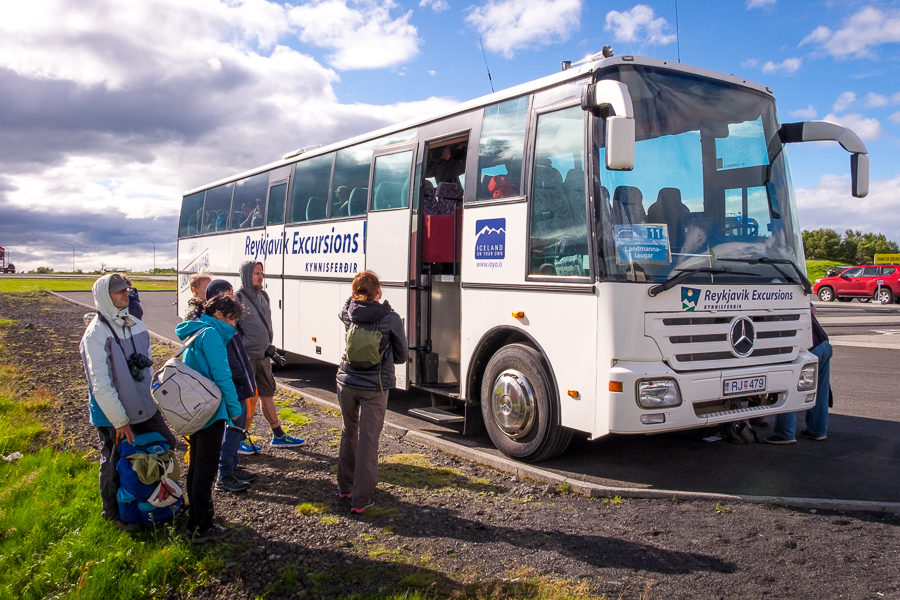 Bus to Landmannalaugar - Iceland