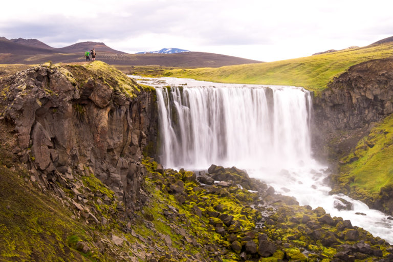 The "unnamed waterfall" on the way to Dalakofinn Hut - Volcanic Trails - Central Highlands, Iceland
