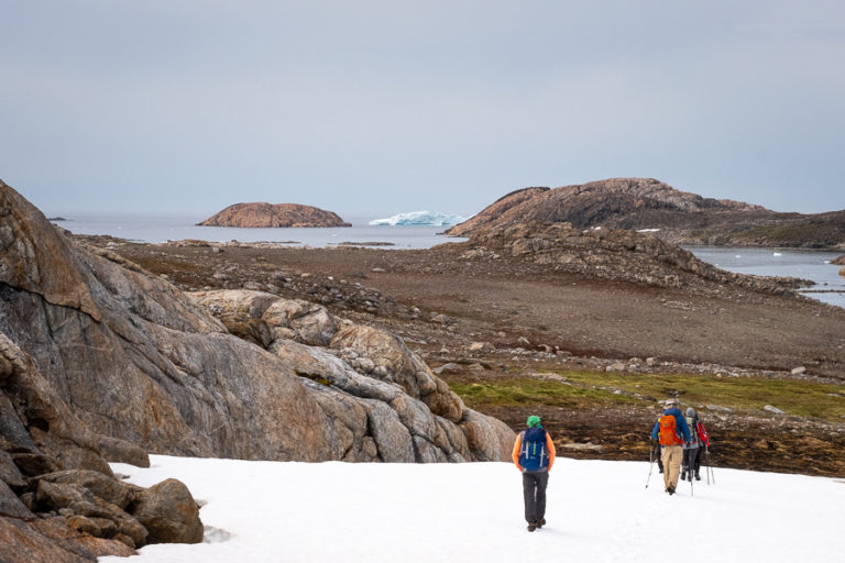 Hiking towards the west coast of Kulusuk Island - East Greenland