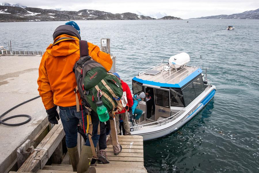 Catching our transfer from Kuummiut to Tiniteqilaaq - East Greenland