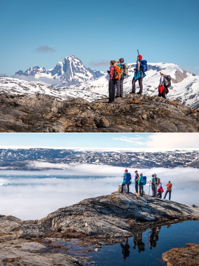Admiring the views on our day hike out of Tiniteqilaaq - East Greenland