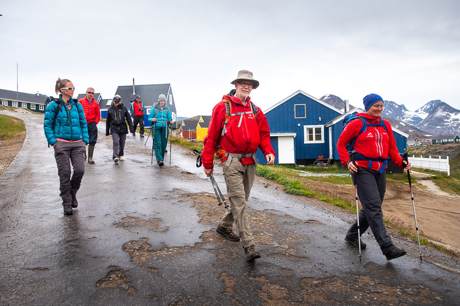 A wet start to our hike around Tasiilaq - East Greenland