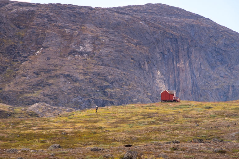 Approaching Innjuattoq I Hut - Arctic Circle Trail - West Greenland