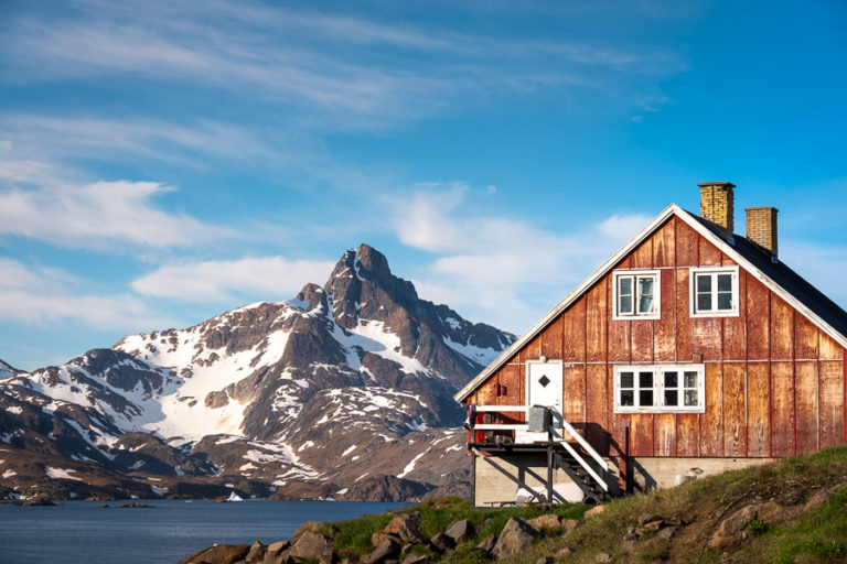 House and Mountains of Tasiilaq - East Greenland